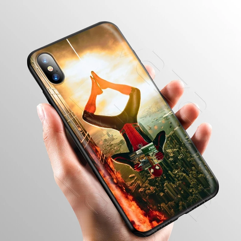 4 Чехол Lavaza Marvel Человек-паук Капитан Америка для iPhone 11 Pro XS Max XR X 8 7 6 6S Plus 5 5S se - Цвет: 4
