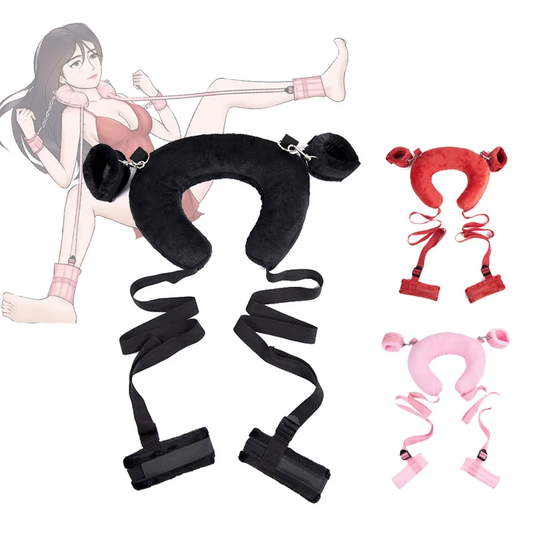 Sponge Pillow Ankle Cuffs Handcuffs Fetish Kinky Harness Positioning Bondage Collar Kit Sextoy Femme Bdsm Game Adult Sex Toys | Красота и