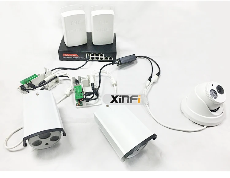 Разветвитель/удлинитель/ретранслятор XINFI IEEE802.3AF для IP-каскадной камеры/точки