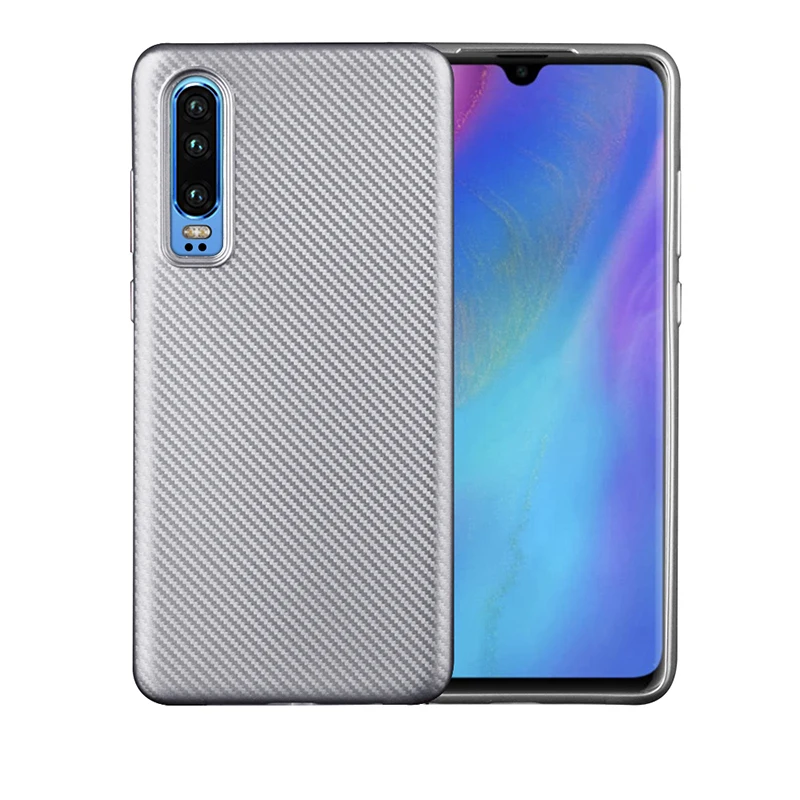 silver YueTuo чехол для huawei p20 lite pro p20lite nova 3e p30 pro силиконовый ультратонкий ТПУ мягкий телефон Аксессуары для задней крышки - Цвет: silver