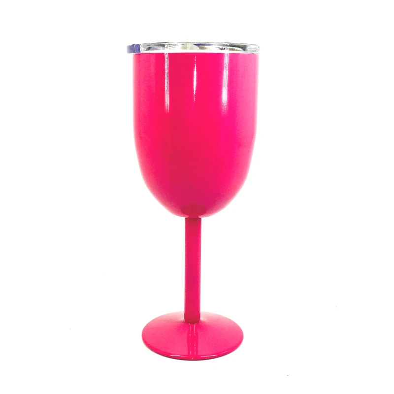 Quenya 13oz 400ml Vacuum Stainless Steel Cocktail Glass Wine Creative Winecup Durable Goblet with Lid Drinking Ware | Дом и сад