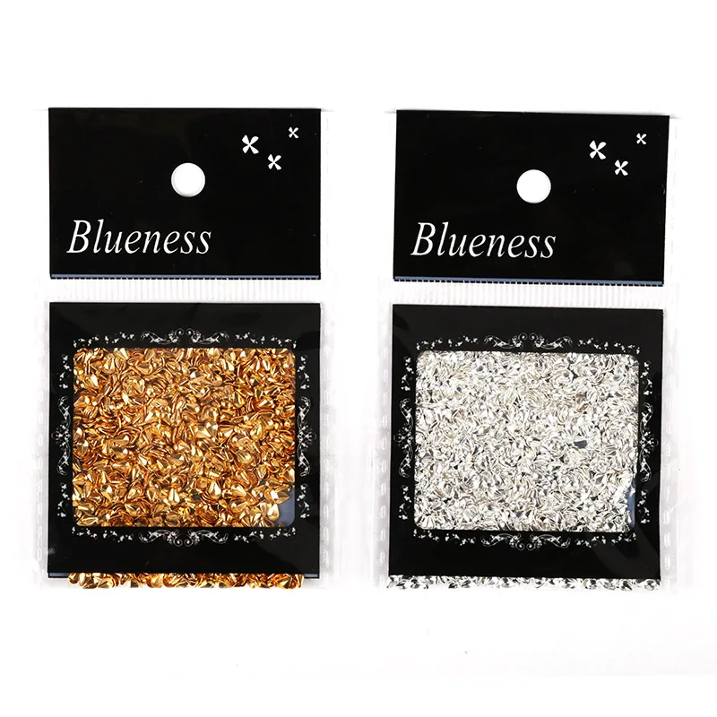 1 упаковка золотого и серебряного цвета дизайн капли дождя красота маникюр