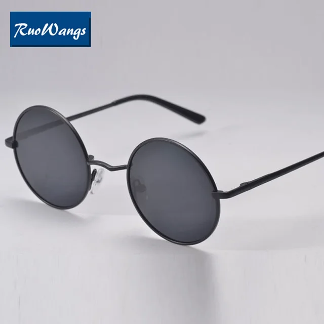 Мужские и женские солнцезащитные очки Ruowangs круглые с поляризационными