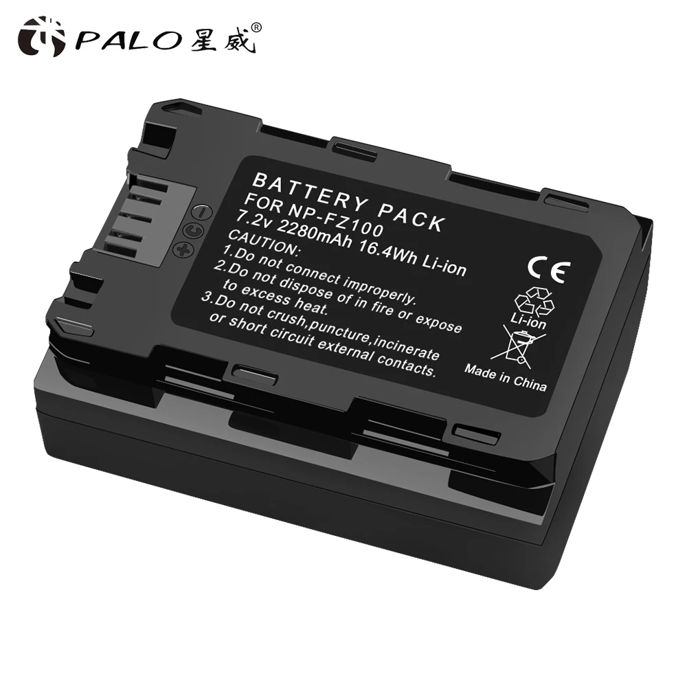 

PALO 2280mAh NP FZ100 NP-FZ100 NPFZ100 16.4Wh Li-ion Digital Camera Battery For Sony a9 BC-QZ1 a7R III a7 III ILCE-9 Batteries