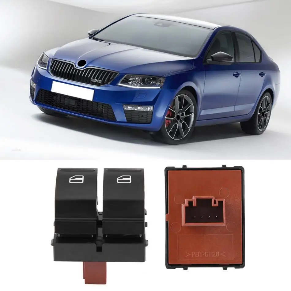 1 шт. Электрический переключатель стеклоподъемника для Skoda Octavia Fabia 2 Yeti Roomster 1Z0959858 прочные детали 1Z0 959 858