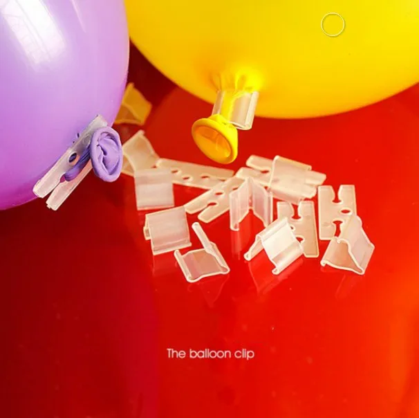 100 шт прозрачные пластиковые зажимы для воздушных шаров герметизации гелиевые