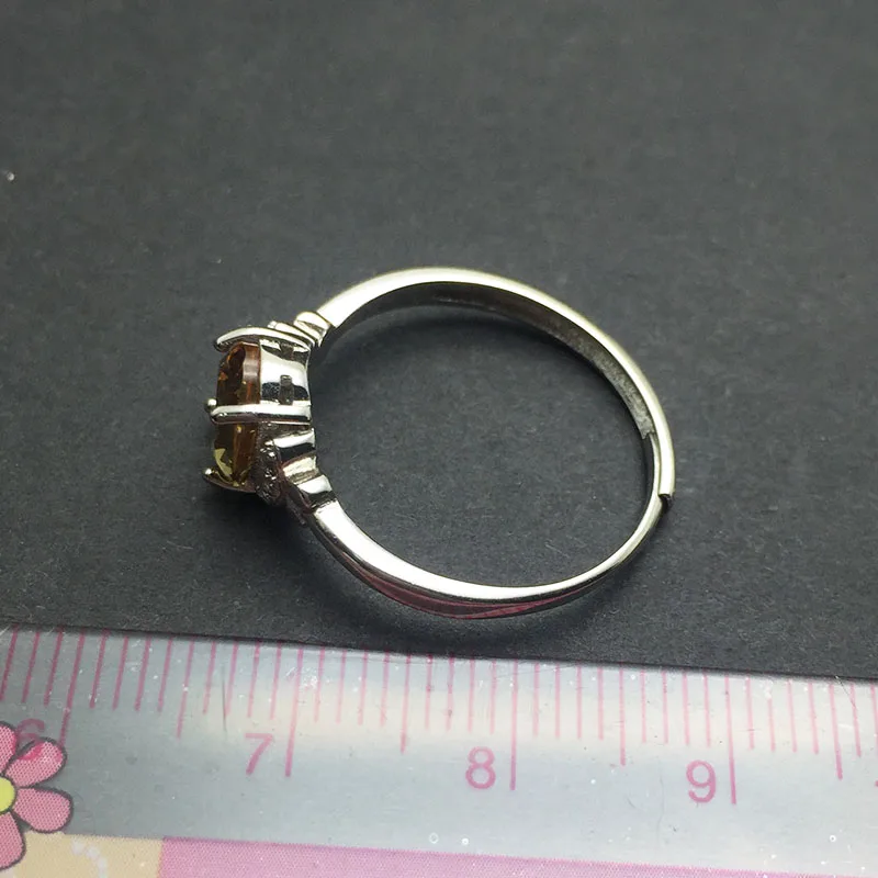 Маленькое кольцо CSJ Zultanite изменяющее цвет Стерлинговое Серебро 925 пробы ювелирное