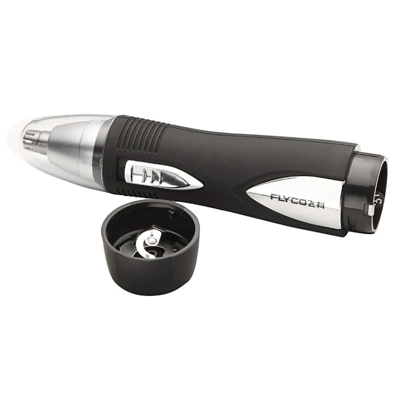 FLYCO 7805 nose hair trimmer / electric installed battery + floss stick set |
