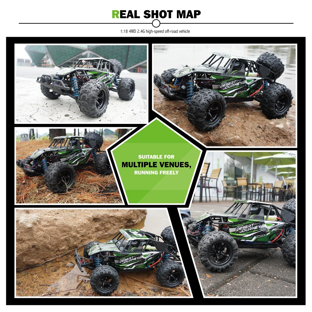 1:18 4WD RC автомобиль 2 4 г радио управление грузовик багги высокая скорость Off Road на