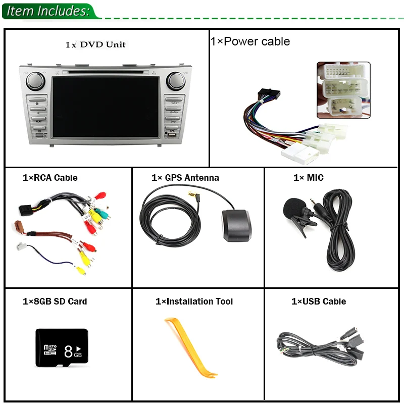 Haisunn 4G Оперативная память Android 8 0 автомобильный DVD для Toyota Camry 2006 2007 2008 2009 2010 2011 Octa Core