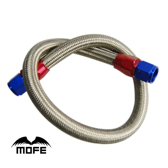 

HIGH QUALITY 70CM Braided Stainless Steel AN10 Oil Cooler Line Pipe Hose
