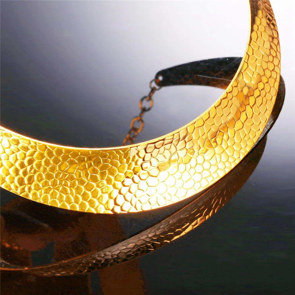 Высокий крутящий момент хип хоп ожерелье массивное из змеиной кожи масштаб