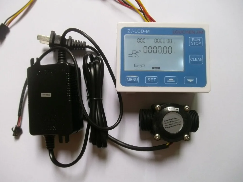 НОВЫЙ G3/4 &quotдатчик расхода воды + цифровой ЖК-дисплей расходомер количественное