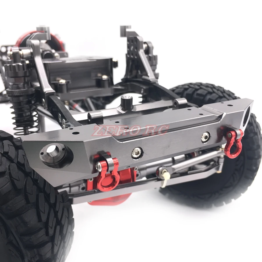 RC 1/10 масштаб осевой SCX10 CNC механический алюминиевый передний бампер Bull Bar с