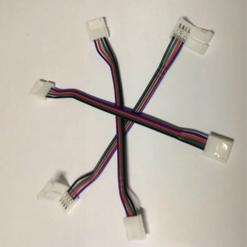1 шт. RGB SMD Светодиодная лента быстроразъемный Кабель адаптер 4 Pin 5050 светильник вой