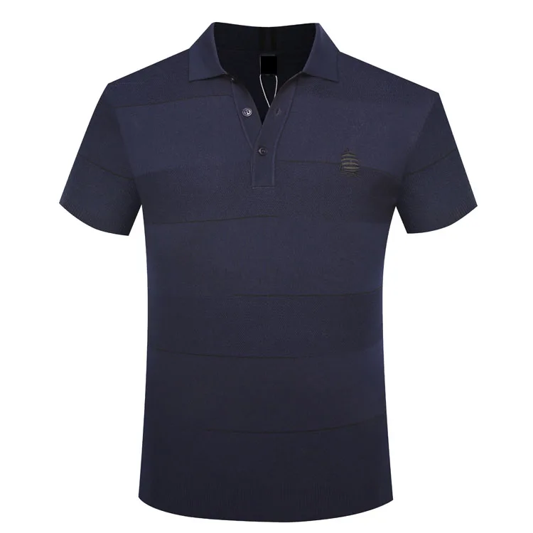 

Billionaire TACE&SHARK T shirt men's 2018 summer turndown collar commerce fashion geometry breath fabric gentleman free shipping