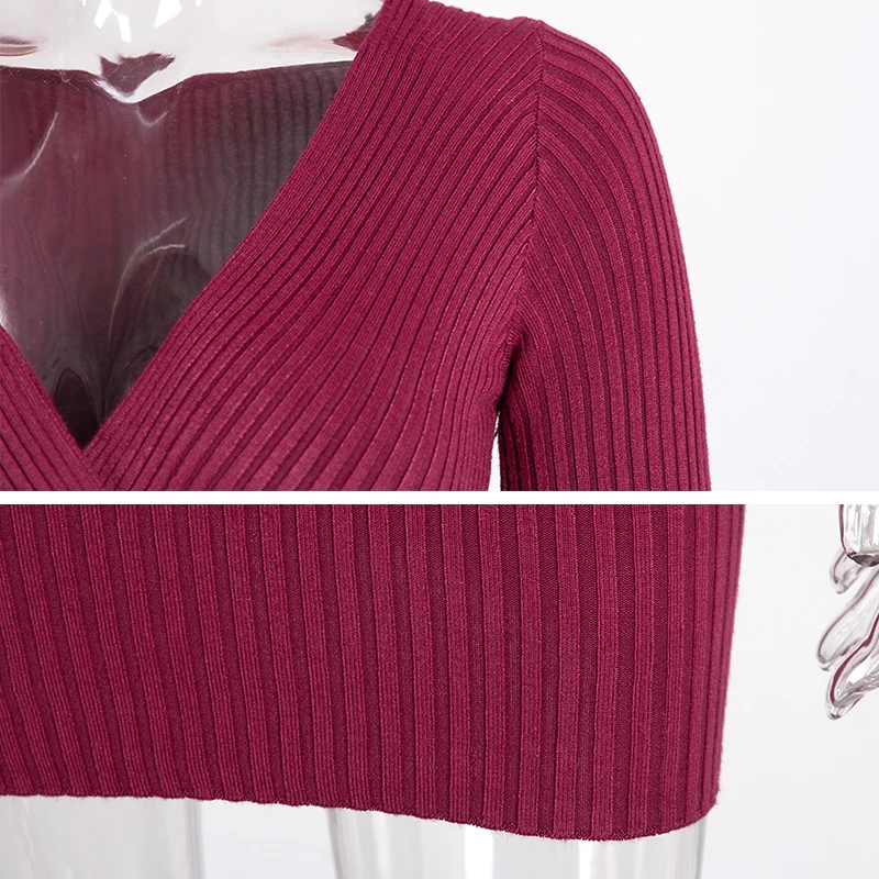 Сексуальная Карандаш Bodycon платья Для женщин 2018 осень зима с длинным рукавом