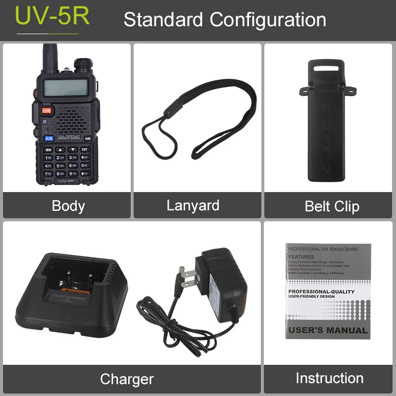 Baofeng UV 5R Двухканальные рации Dual Band Радио приемник 136 174 мГц/400 520 мГц 128ch