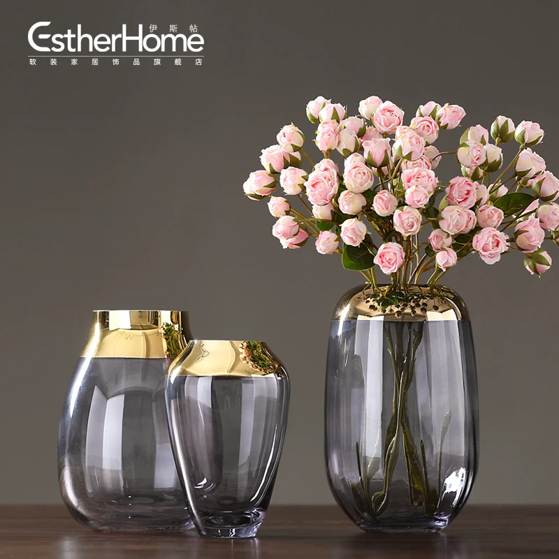 Современная креативная художественная стеклянная ваза для цветов домашний