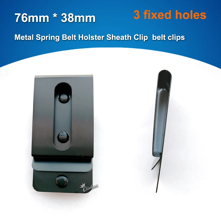 76mm x 38mm Quick Clip Pro Holster Clips Black Oxide Steel for 2&quot Belts. IWB OWB Kydex Leather Hybrid Making | Обустройство дома