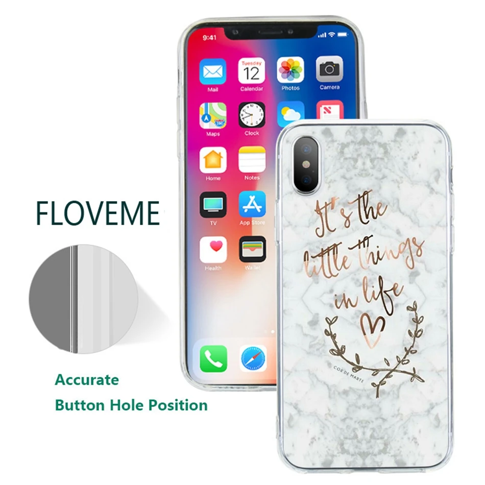 FLOVEME мраморный силиконовый чехол для Huawei P20 Lite P10 P9 Plus Ультратонкий Мягкий ТПУ Honor 9