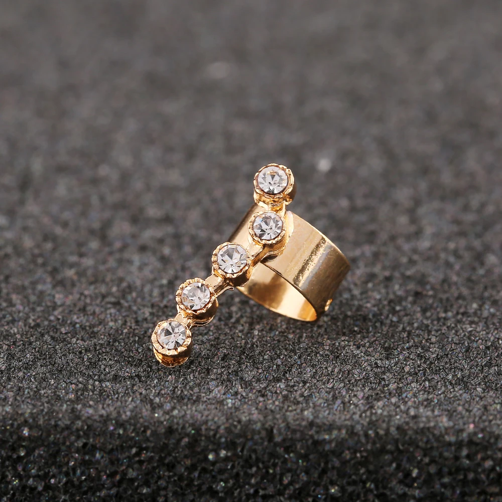 Женские запонки ZLDYOU в стиле панк с кристаллами 5 циркониевых заушников