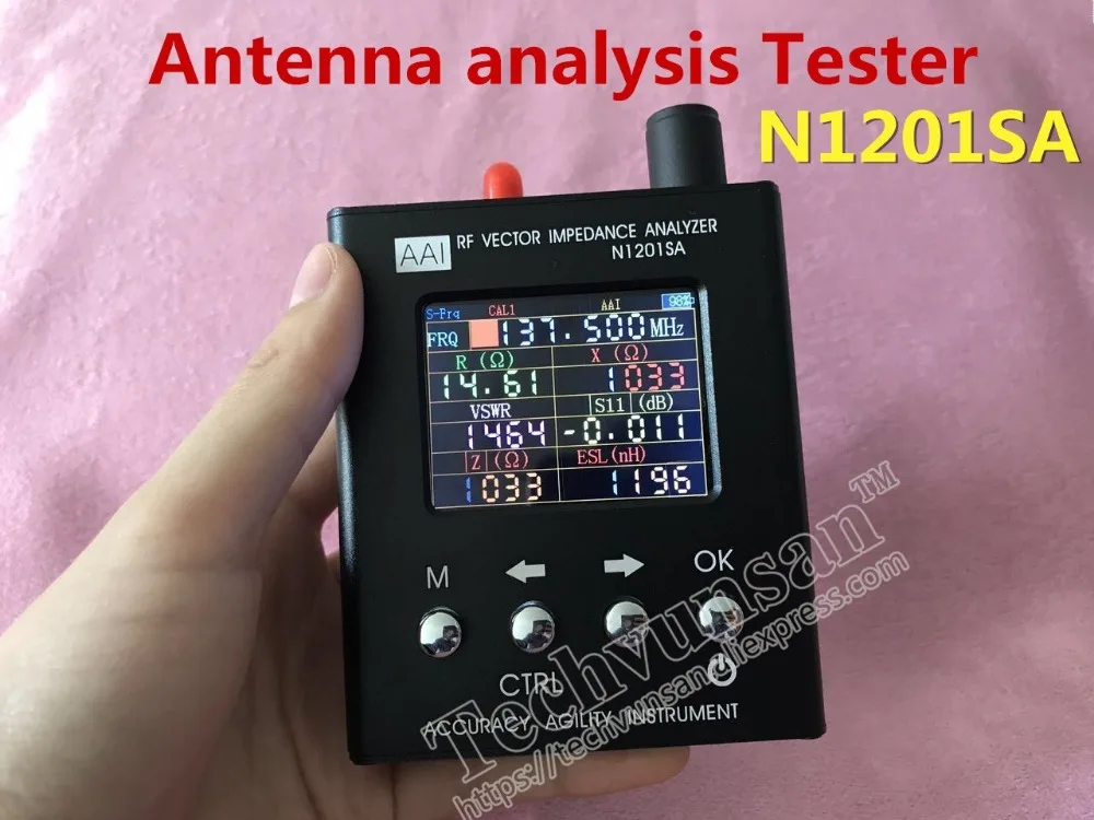 

137,5 MHz-2,7 GHz N1201SA антенна анализатор Измеритель Тестер английский Verison UV RF вектор сопротивление ANT SWR метр 137,5 MHz-2,7 GHz