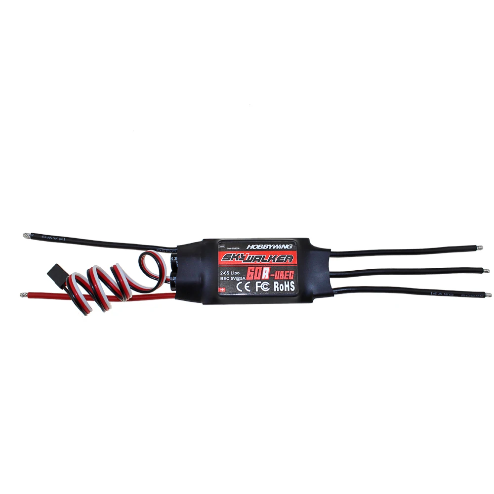 Hobbywing Skywalker 15A 20A 30A 40A 50A 60A 80A ESC Регулятор скорости с UBEC для RC FPV квадрокоптера RC беспилотные самолеты - Цвет: 60A