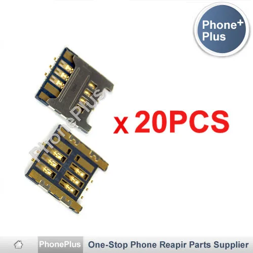 20 шт. Sim модуль считывания карт Слот держатель для разъемов запасная часть samsung I9000