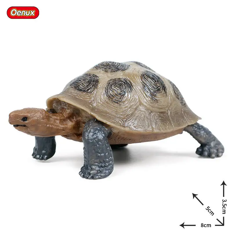 1 piece Oenux Морская жизнь животные Дельфин Краб Акула Модель черепахи экшн-фигурки Океан морской аквариум миниатюрные развивающие игрушки - Цвет: 1 piece