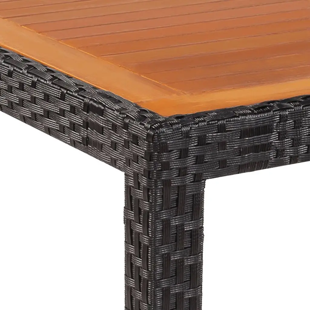 VidaXL открытый стол поли ротанга акации Топ 59 &quotх 35 4&quot х 29 5&quot|outdoor table|table outdoorwood