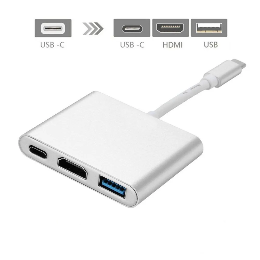 Адаптер-концентратор Type-C на HDMI 4K @ 60 Гц USB 3 1 5 Гбит/с | Компьютеры и офис
