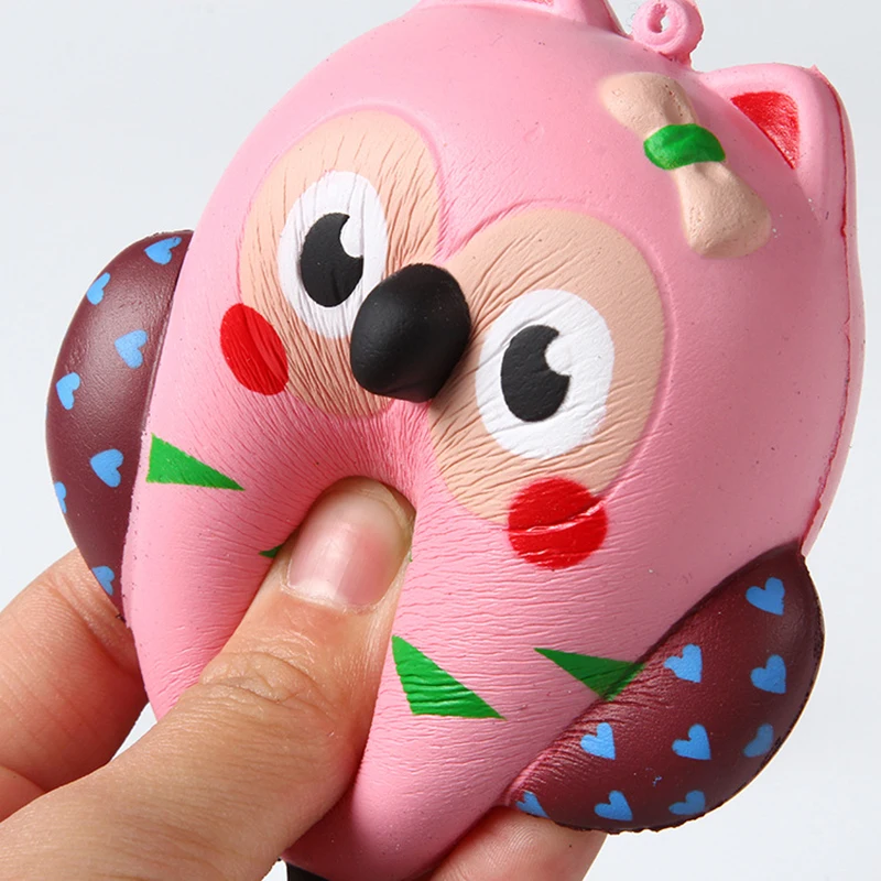 Сожмите мультфильм с милой совой для мальчиков и девочек мягкими мягкие игрушки