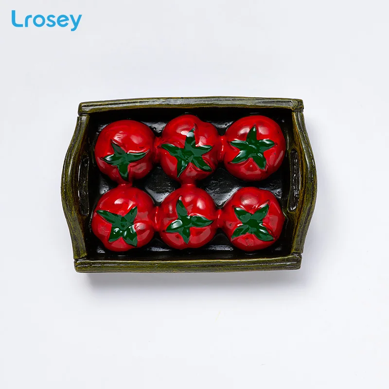 tomato B Яйцо хлеб магнит на холодильник украшение дома аксессуары Высокое качество Магнитная кухня Серии туристический сувенир магниты на холодильник - Цвет: tomato B