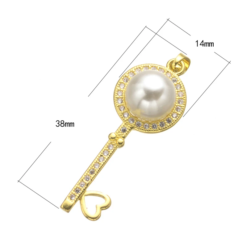 Принадлежности для ювелирных изделий Bijoux циркониевые жемчужные брелки