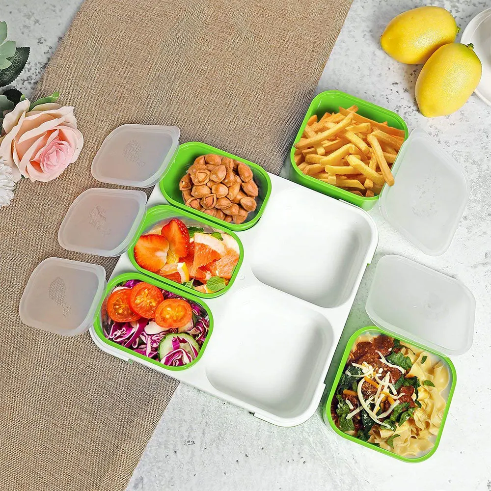 Ланч-бокс контейнер для еды ящик хранения Bento Microwavable герметичный 5 отдельно отсек