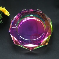 high end boutique crystal ashtray fashion creative personality gift birthday gift living room continental octagon ashtray