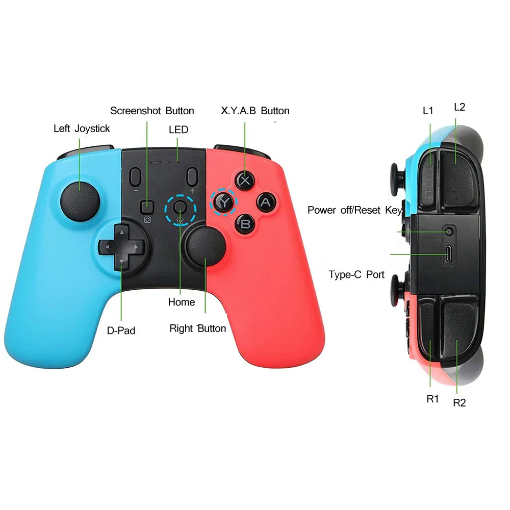 Беспроводной игровой джойстик Bluetooth для Nintendo Switch геймпад ПК Игр телефона Android |