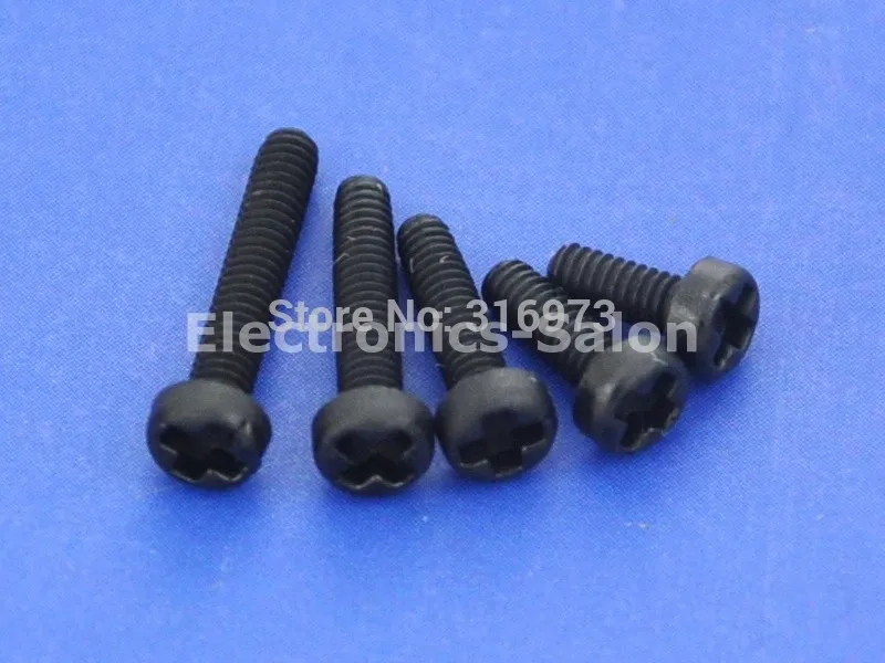 

(10 pcs/lot ) M2x6mm Black Nylon Phillips Pan-Header Screw