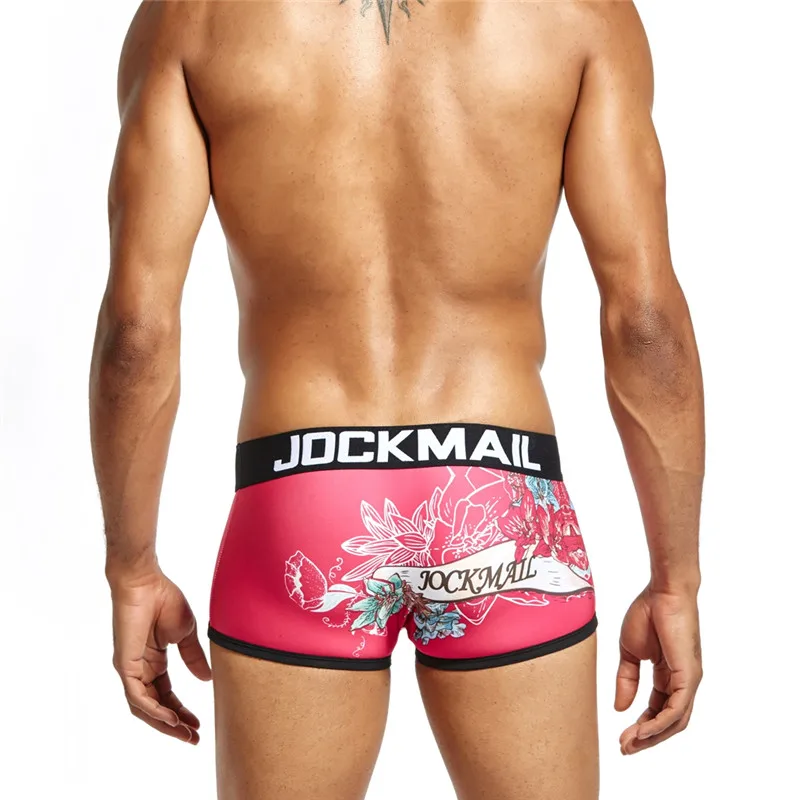Бренд jockmail цифровой шлепанцы с принтом в виде черепов; Мужское нижнее белье боксеры Мужские шорты для купания сексуальные кальсоны боксер самакуэка, нижнее белье, трусы