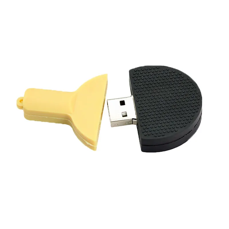 Флеш-накопитель с мультяшными шариками для пинг-понга, Usb ручка, 8 ГБ, 16 ГБ, 32 ГБ, 64 ГБ, Usb флеш-накопитель, ракетка для настольного тенниса, Usb карта памяти для хранения