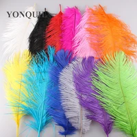 12 1430 35cm ostrich feathers plumage flapper dresses for craft gril diy accessories material 12 colors available 100pcslot