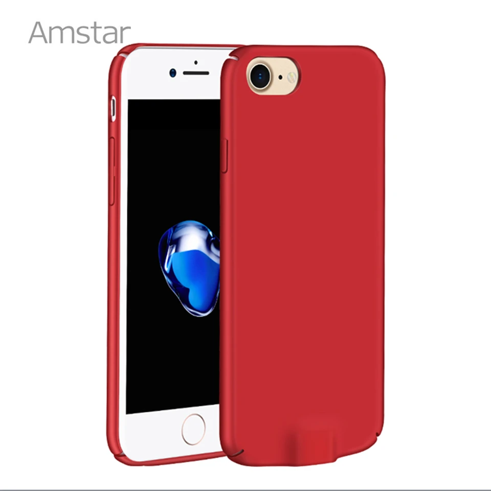 Amstar Qi Беспроводное зарядное устройство приемник чехол для iPhone 6 6S 7 Plus 4 5 дюймов