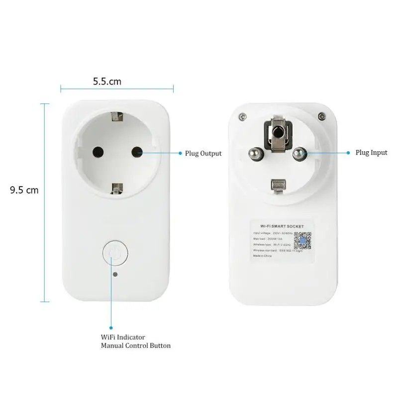 ЕС Wi-Fi Smart Plug умная розетка переключатель работы с Amazon Alexa голос Функция времени