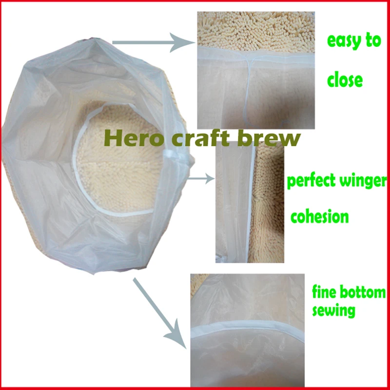 Мешок фильтр для домашнего пивоварения 55 см * 50 см|home brew|brew homebrew filter bag |