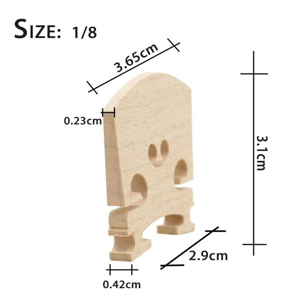 1 шт. Профессиональный из дерева во французском стиле Виолончель мост Size1/8 Тонкой виолончели части/аксессуар для виолончели струны