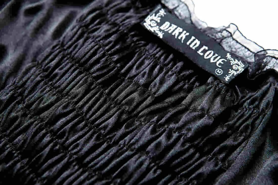 Darkinlove женское короткое черное кружевное готическое платье DW129
