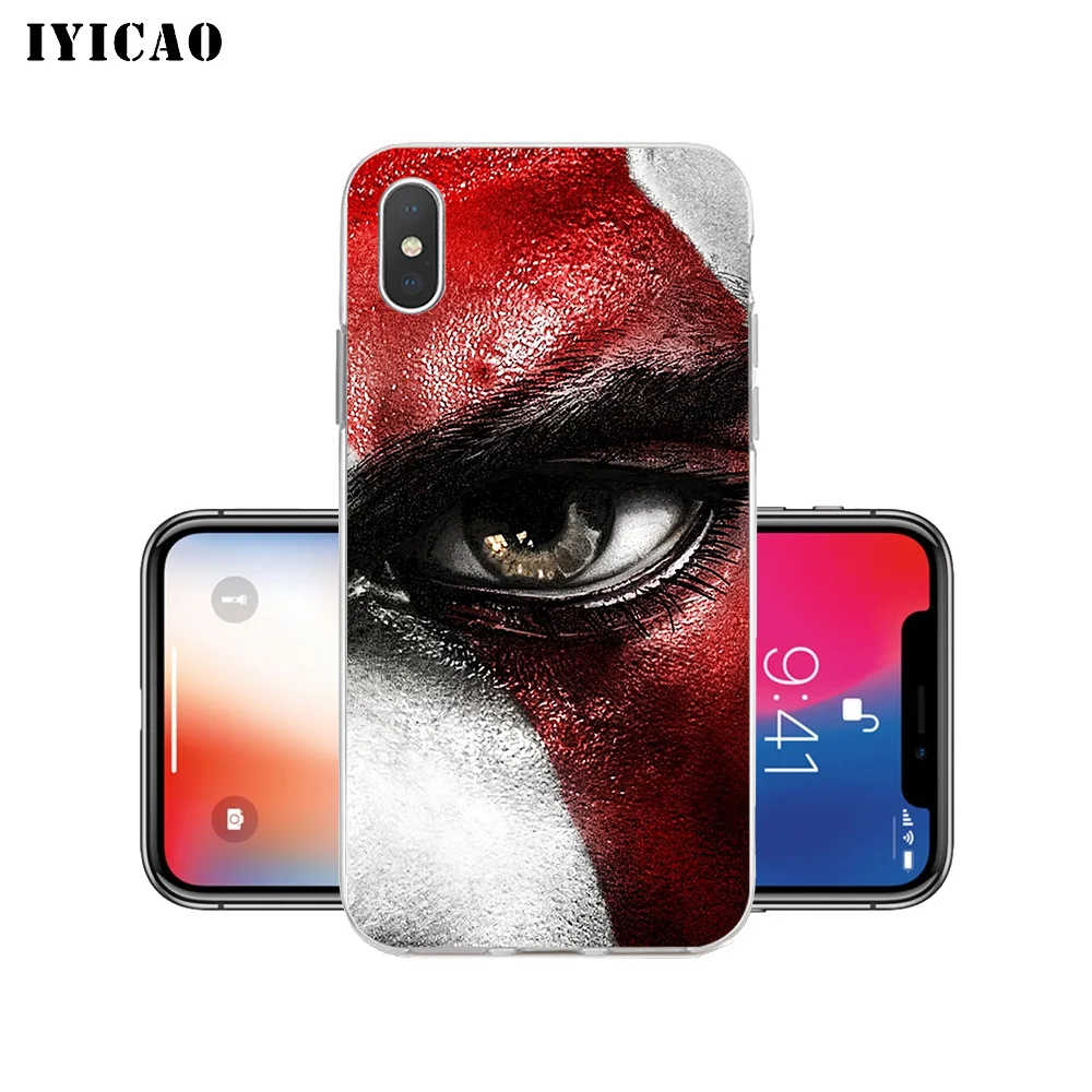 IYICAO God Of War game Мягкий силиконовый чехол для телефона iPhone X XR XS MAX 6 6s 7 8 Plus 5 5S SE TPU