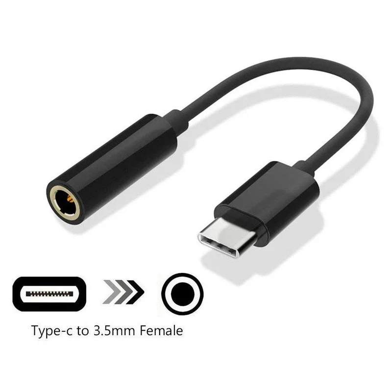 Адаптер для наушников с разъемом типа C 3 5 USB 1 Type штекером мм AUX аудио конвертер