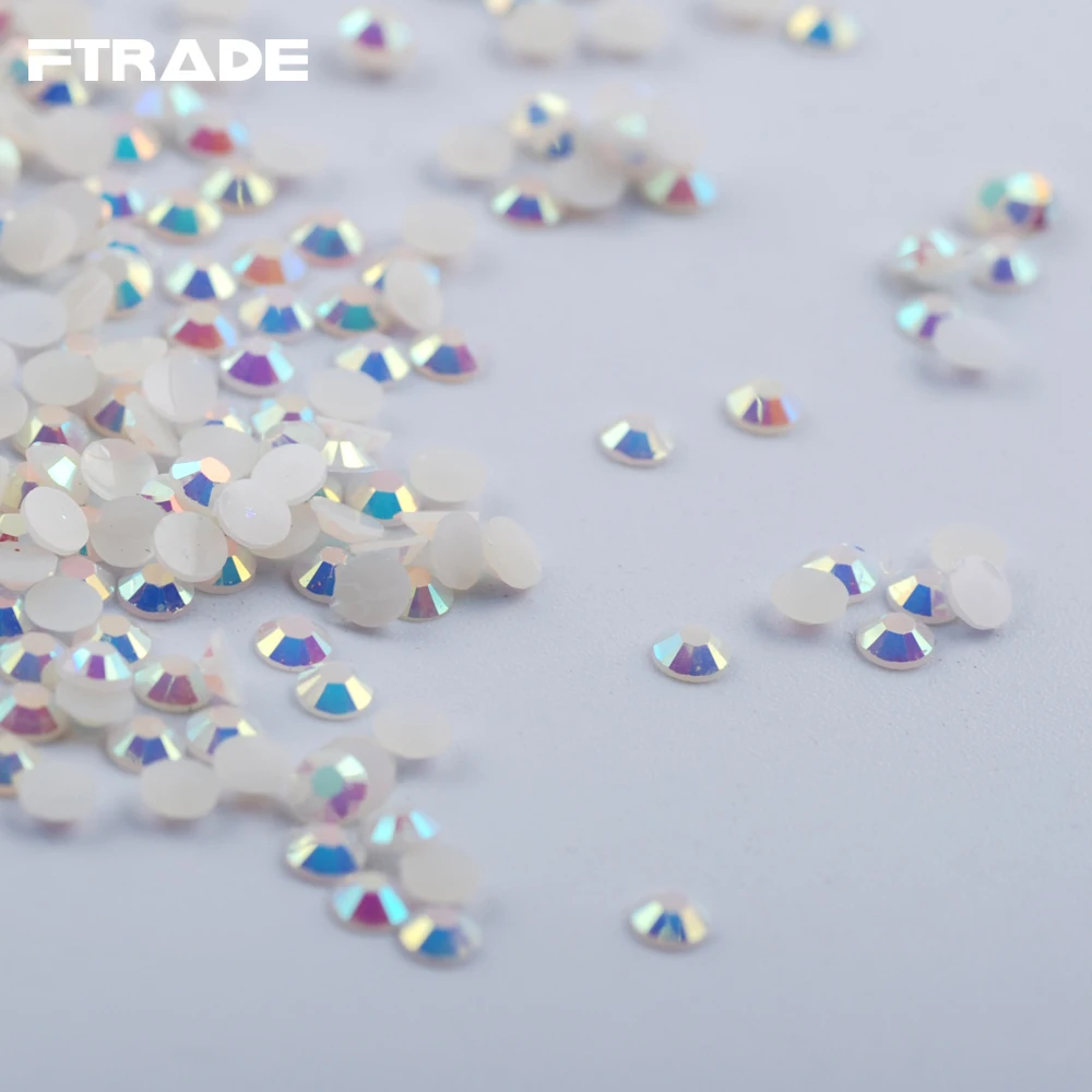 SS12 3 мм стразы для дизайна ногтей 5000 искусственная Смола Желе цвета слоновой